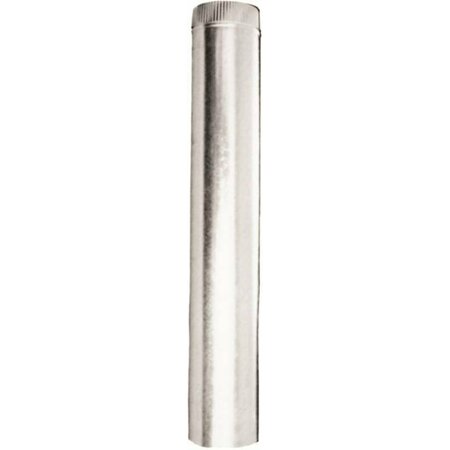 AMERICAN METAL PRODUCTS Amerivent Type B Gas Vent Pipe, 3 In Od, 18 In L, Galvanized Steel 3E18